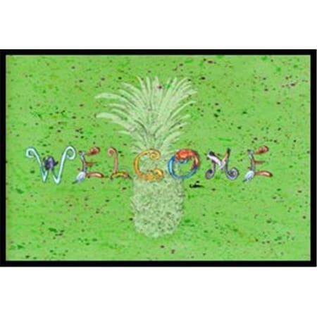 Carolines Treasures 8558-MAT Pineapple Indoor Or Outdoor Mat - 18 X 27 In.